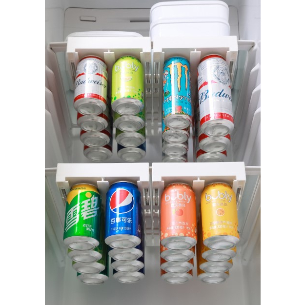 Organizador de Latas Estante Suspensa Suporte Geladeira Cozinha