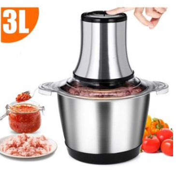 3L Picador De Alimentos Moedor De Carne Mixer Elétrica Processador Cozinha Casa Alho 110v NO BRASIL