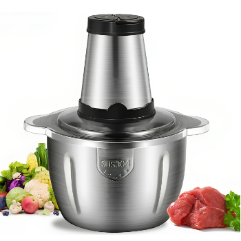 3L Picador De Alimentos Moedor De Carne Mixer Elétrica Processador Cozinha Casa Alho 110v NO BRASIL