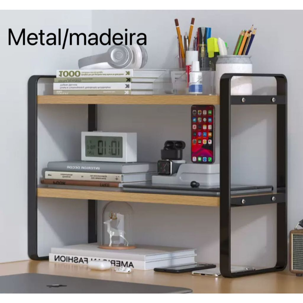 Prateleira Organizador Dupla Cozinha Multiuso Metal