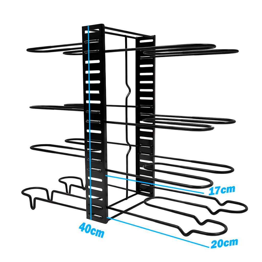 Organizador de Panelas Armário Suporte Ajustável
