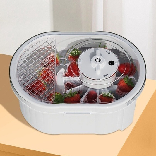 Máquina de Lavar Frutas e Verduras Automática 110v Higienizar Vegetais Legumes Frutos do Mar