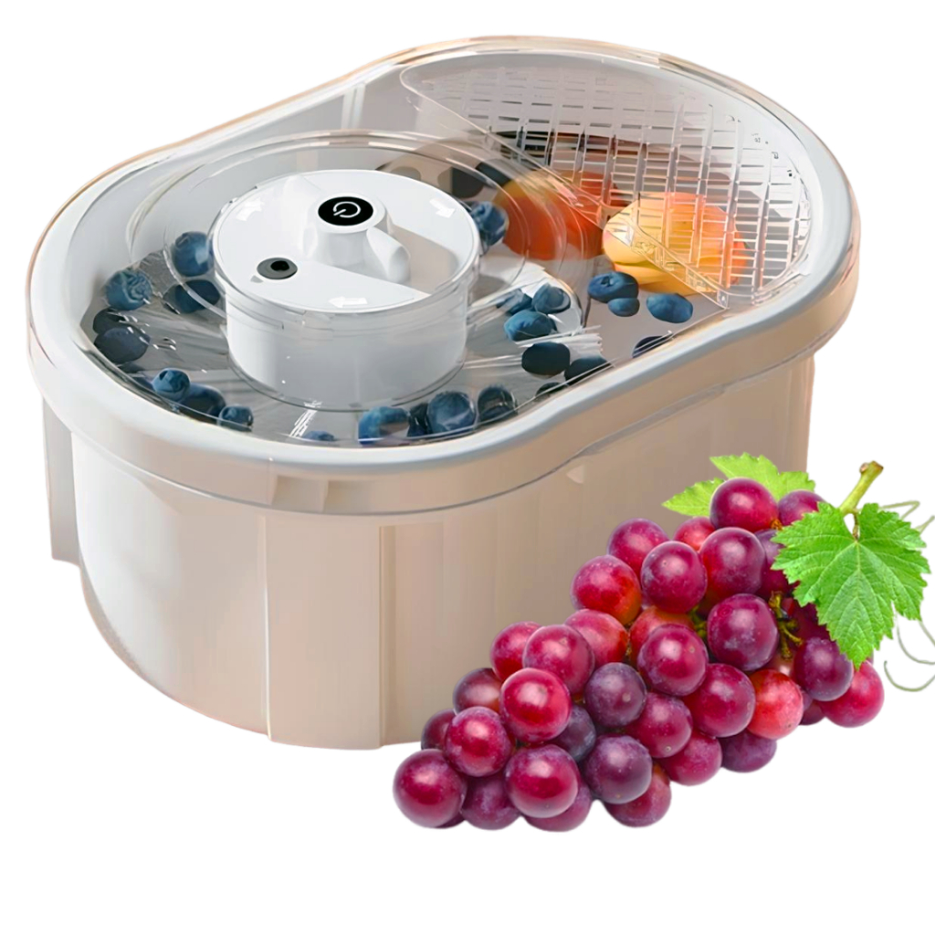 Máquina de Lavar Frutas e Verduras Automática 110v Higienizar Vegetais Legumes Frutos do Mar