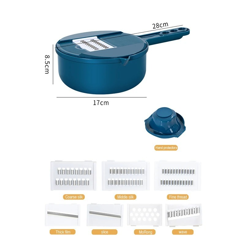 Cortador De Legumes Multifuncional Manual 12 Em 1 Descascador De Cozinha Manual Pratico Completo