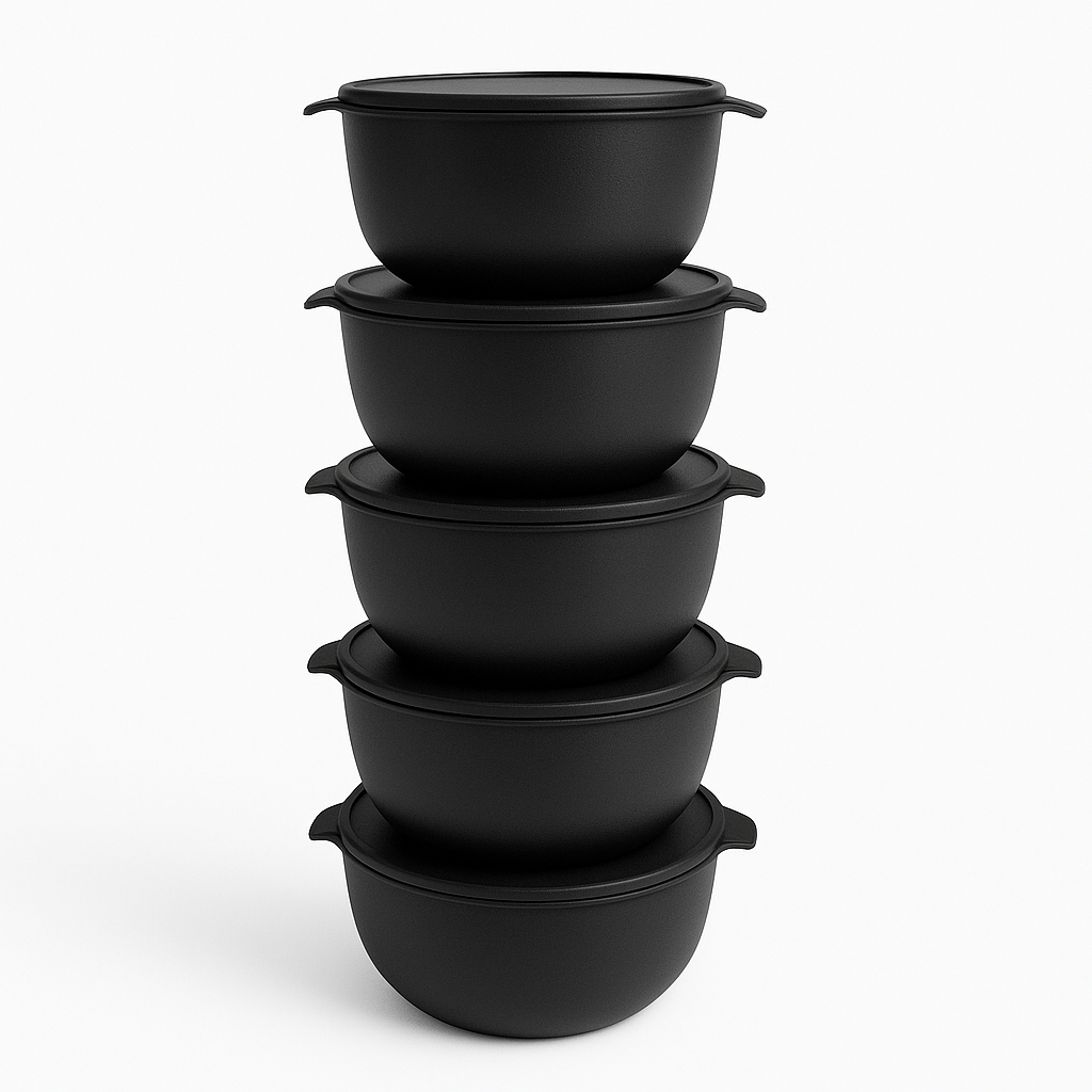 BowlMax – Kit com 5 Potes Redondos