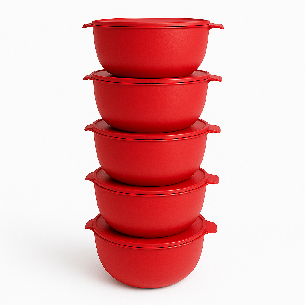 BowlMax – Kit com 5 Potes Redondos