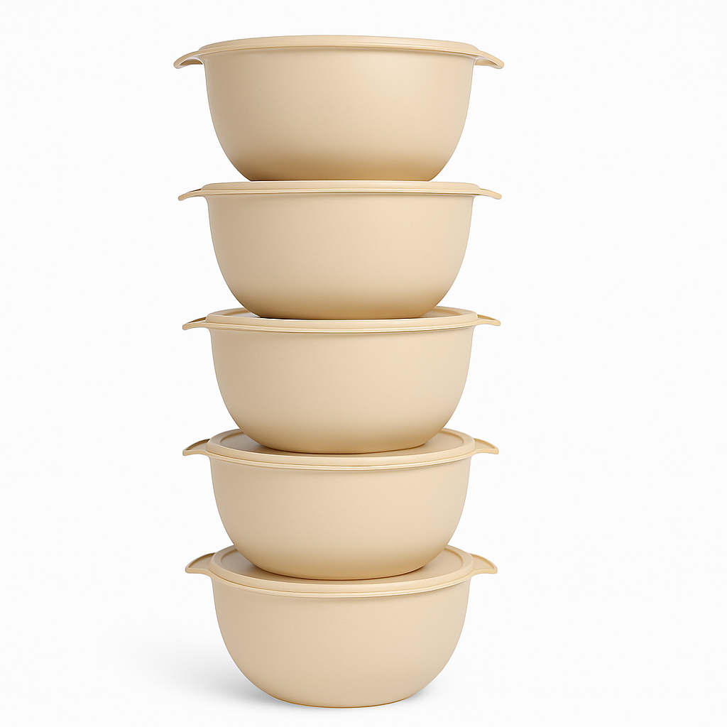 BowlMax – Kit com 5 Potes Redondos