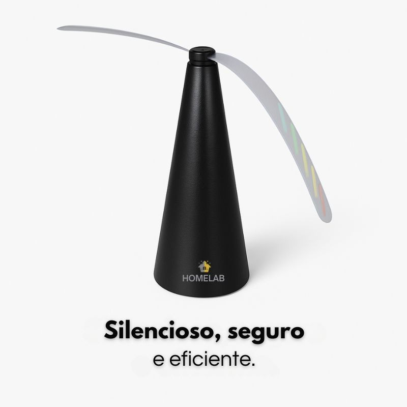 Ventilador De Mesa Afastador de Moscas Mosquitos Armadilha à Pilha