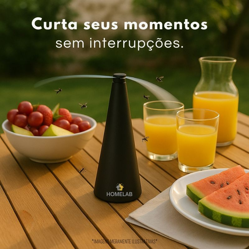 Ventilador De Mesa Afastador de Moscas Mosquitos Armadilha à Pilha