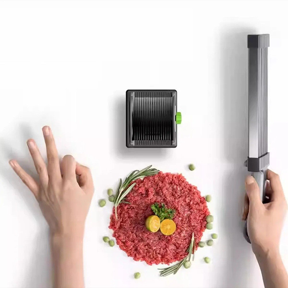 Fatiador Manual Multifuncional P/ Carnes Queijos e Vegetais em Aço Inox Ajustável