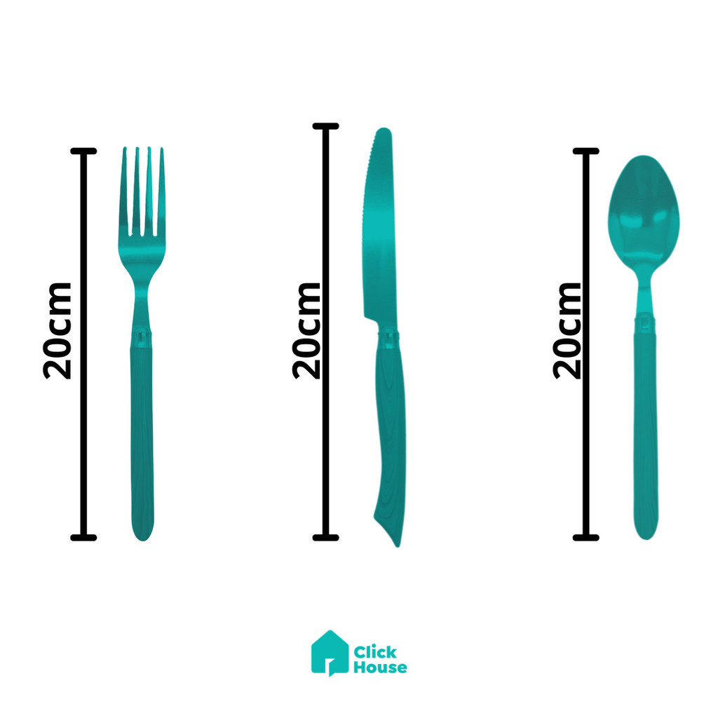 Conjunto Faqueiro Jogo 18 Peças Wood Luxo Garfo Faca Colher